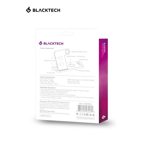 BLACKTECH 4in1 20W Wireless Charger