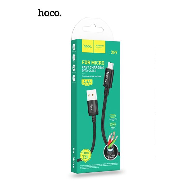 Hoco USB-A to Micro-USB Braided Super Tough Cable 100cm
