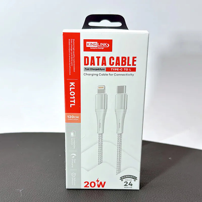 Kinglink KL01TL 1m 20W Type-C to Lightning Cable