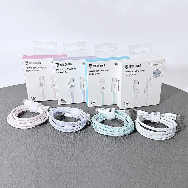 Maxguard MC01 1m Colours 60W Type-C to C cable