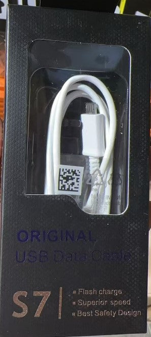 1m USB-A to Micro cable s7 black box