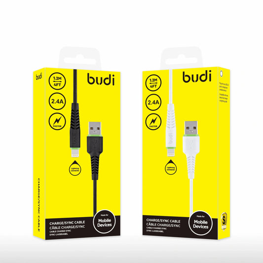 Budi M8J150L 1.2m USB-A to Lightning Cable