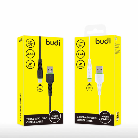 Budi DC150T 1.2m 12W USB-A to C cable