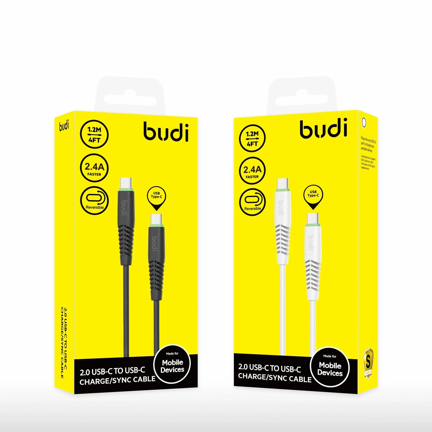 Budi M8J150TT 1.2m Type-C to C cable