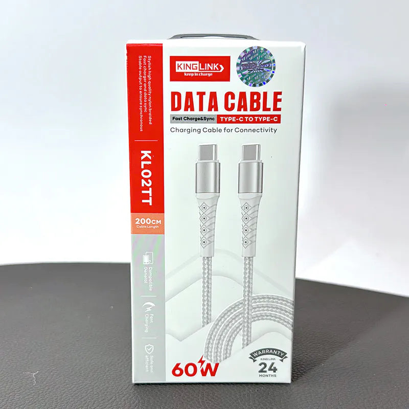 Kinglink KL02TT 2m 60W Type-C to C Cable