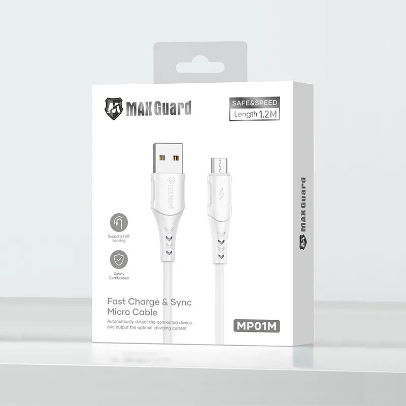 Maxguard MP01M 1.2m USB-A to Micro Cable
