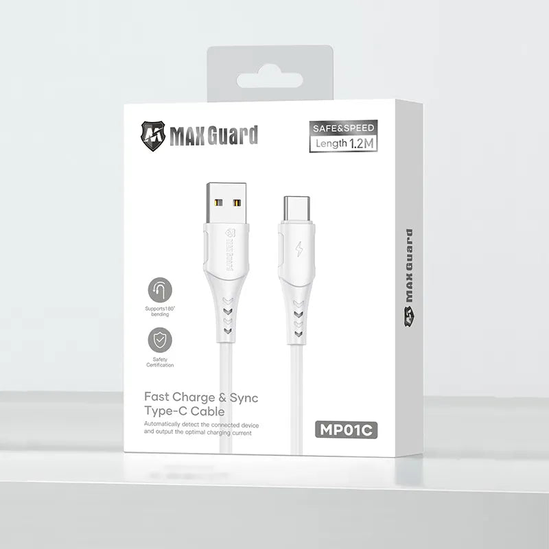 Maxguard MP01C 1.2m USB-A to C Cable