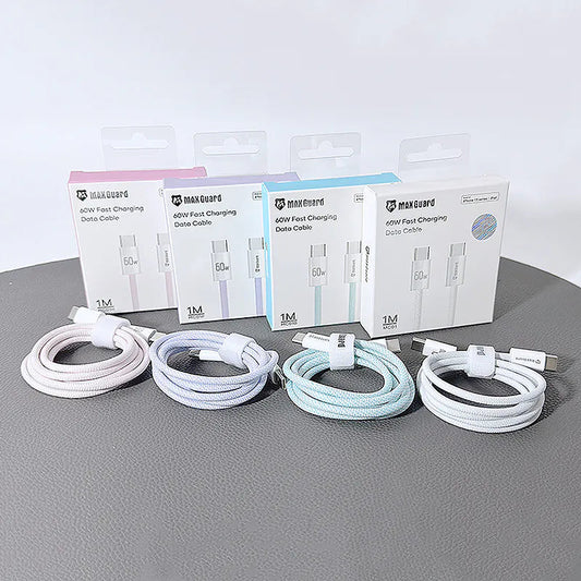 Maxguard MC01 1m Colours 60W Type-C to C cable