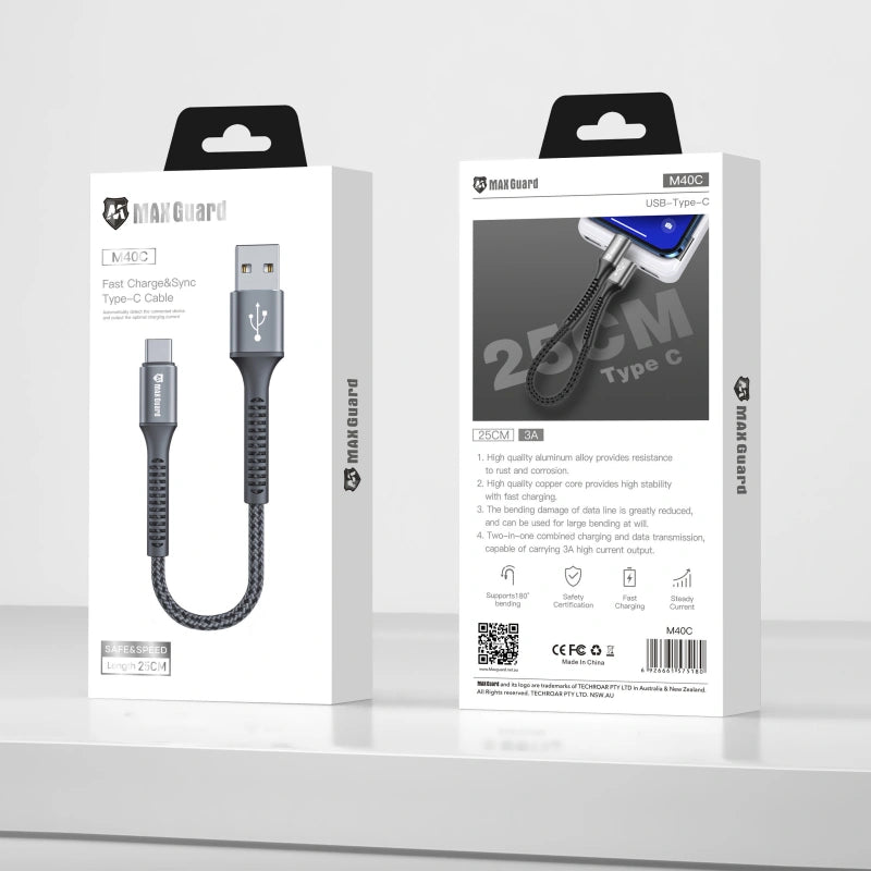 Maxguard M40C 25cm Type-C cable