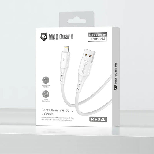 Maxguard MP02L 2m USB-A to Lightning Cable