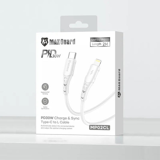 Maxguard MP02CL 2m 30W Type-C to Lightning Cable