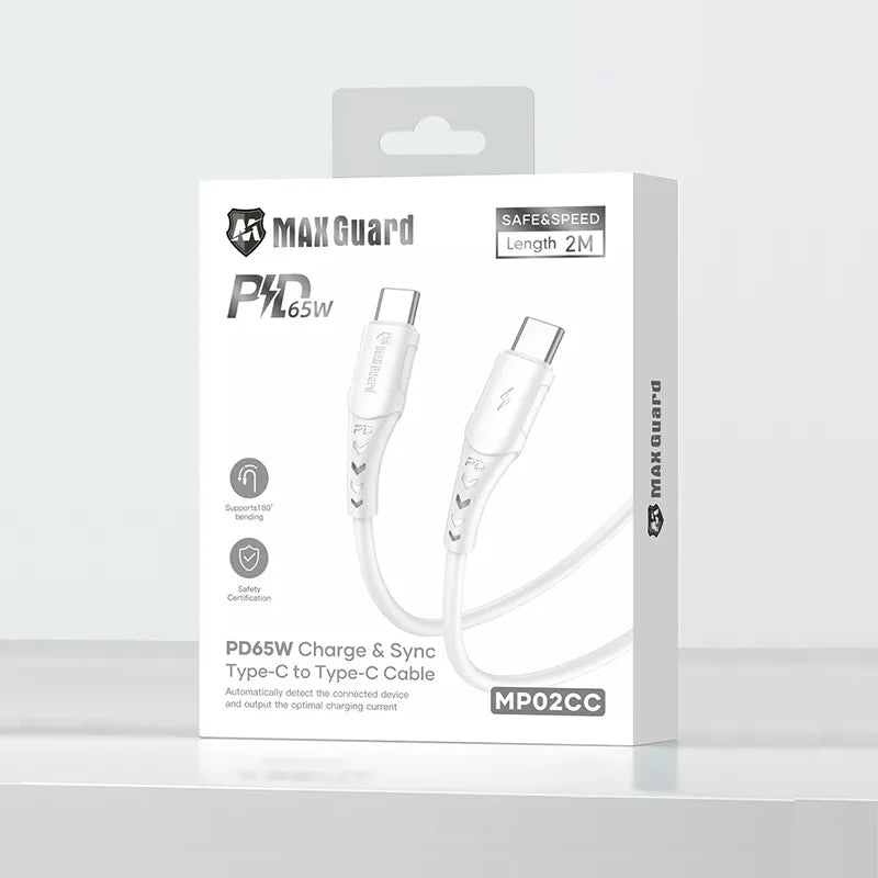 Maxguard MP02CC 2m 65W Type-C to C Cable