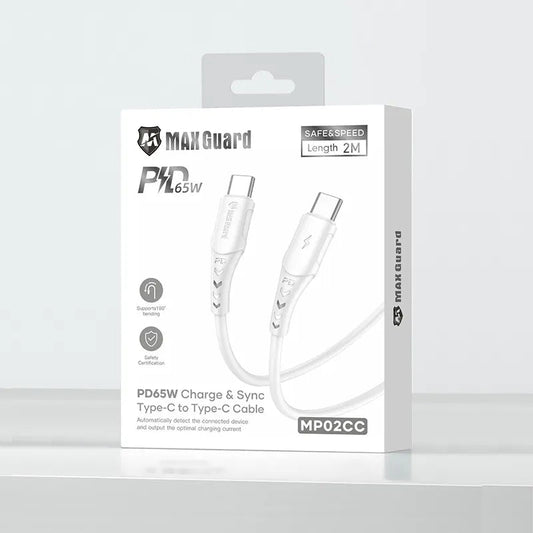 Maxguard MP02CC 2m 65W Type-C to C Cable