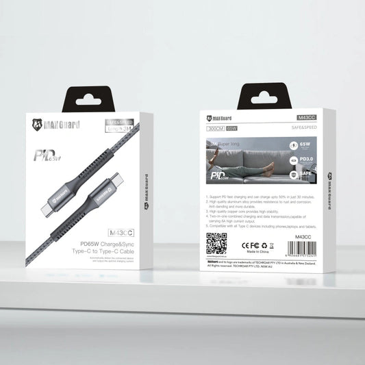 Maxguard M43CC 3m 65W Type-C to C cable