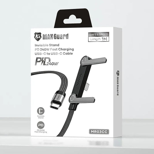 Maxguard MR03CC Invisible Stand PD 240W Fast Charging Type-C to C Cable