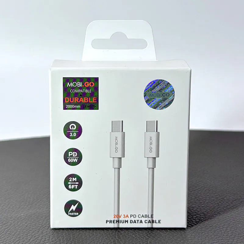 Mobigo 202TT 2m 65W Type-C to C cable