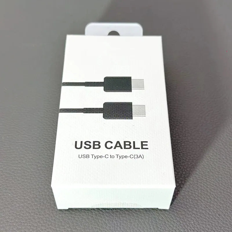 Sams Type-C to Type-C  3a Cable Ori Quality (white box)