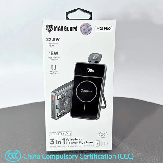 Maxguard M2198Q 10000 mah MagFit 3 in 1 power bank (ccc)