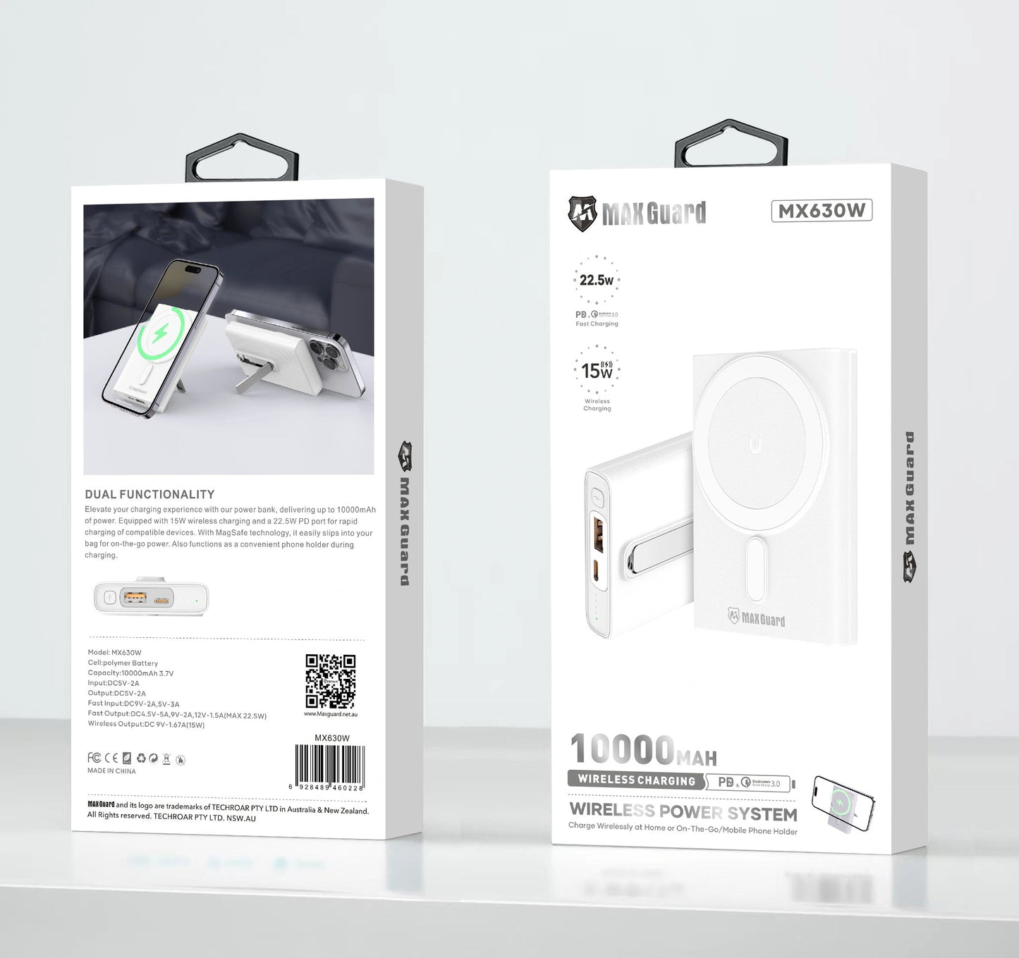 Maxguard MX630W 10000 mah PD MagFit power bank