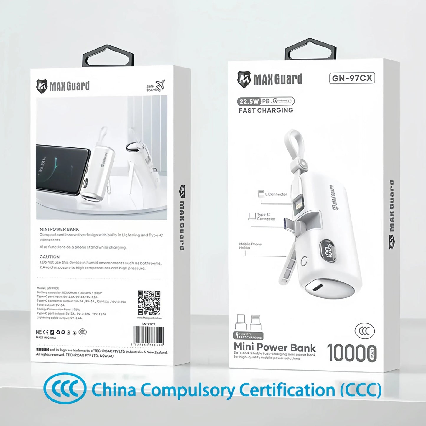 Maxguard GN97CX 10000 mah PD Mini power bank (CCC)