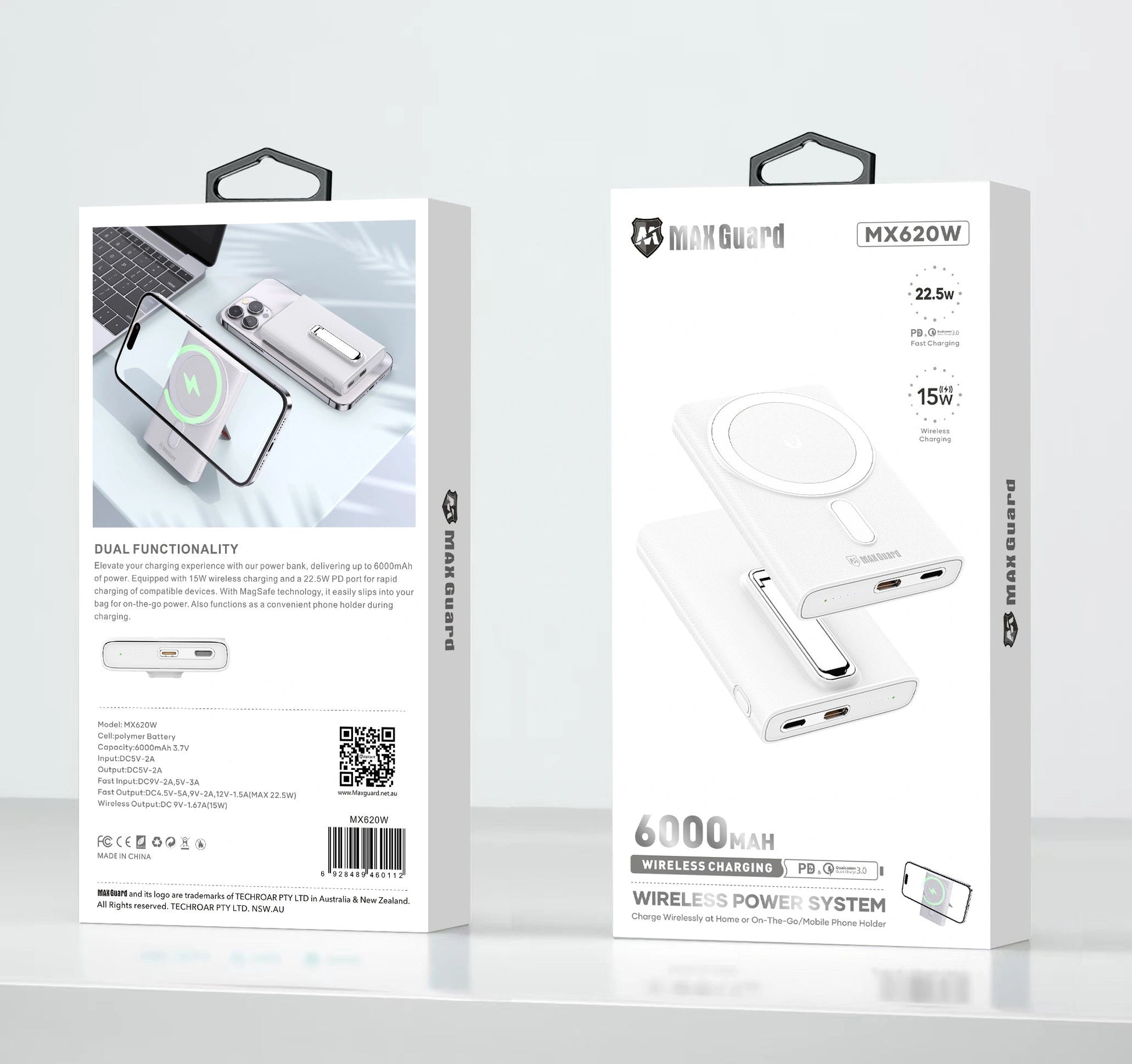 Maxguard MX620W 6000 mah PD MagFit power bank