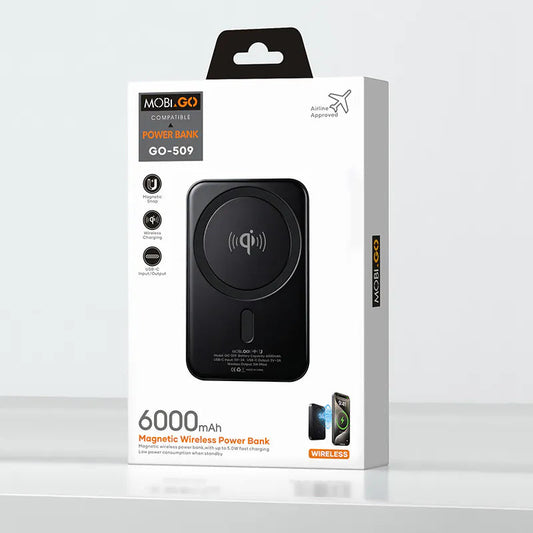Mobigo GO509 6000 mah Magnetic Wireless Power Bank